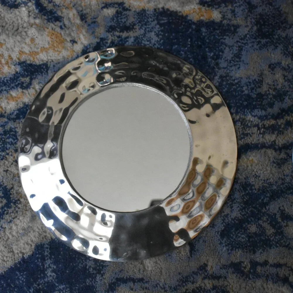 2000'S DISNEY CRUISE LINE Cruise Prop MICKEY MOUSE HEAD SILVER PLATED MIRROR SET